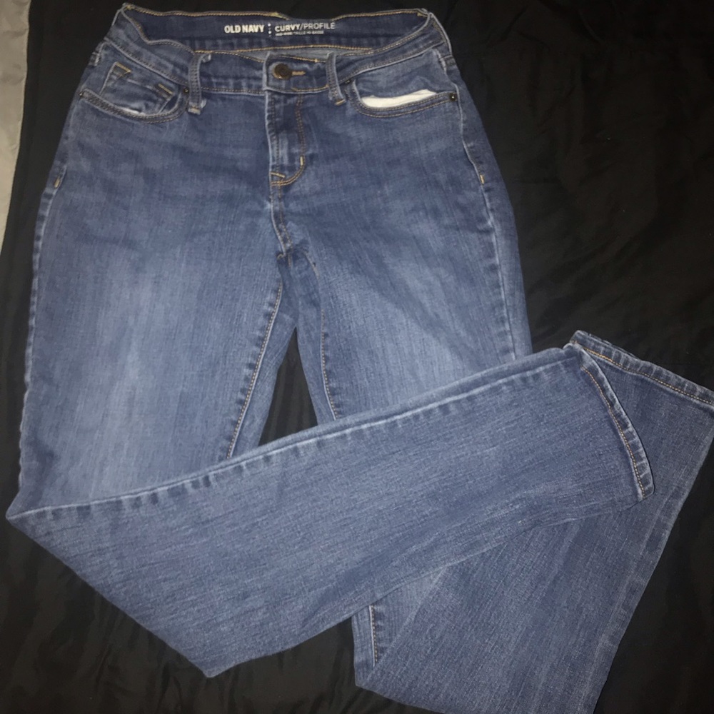 Mid rise skinny jeans